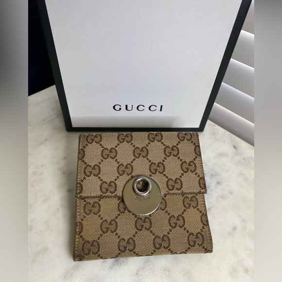 Gucci Canvas&Leather wallet - Picture 1 of 10